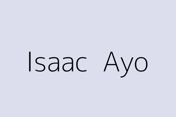 Isaac  Ayo